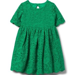Janie and Jack Emerald green dress